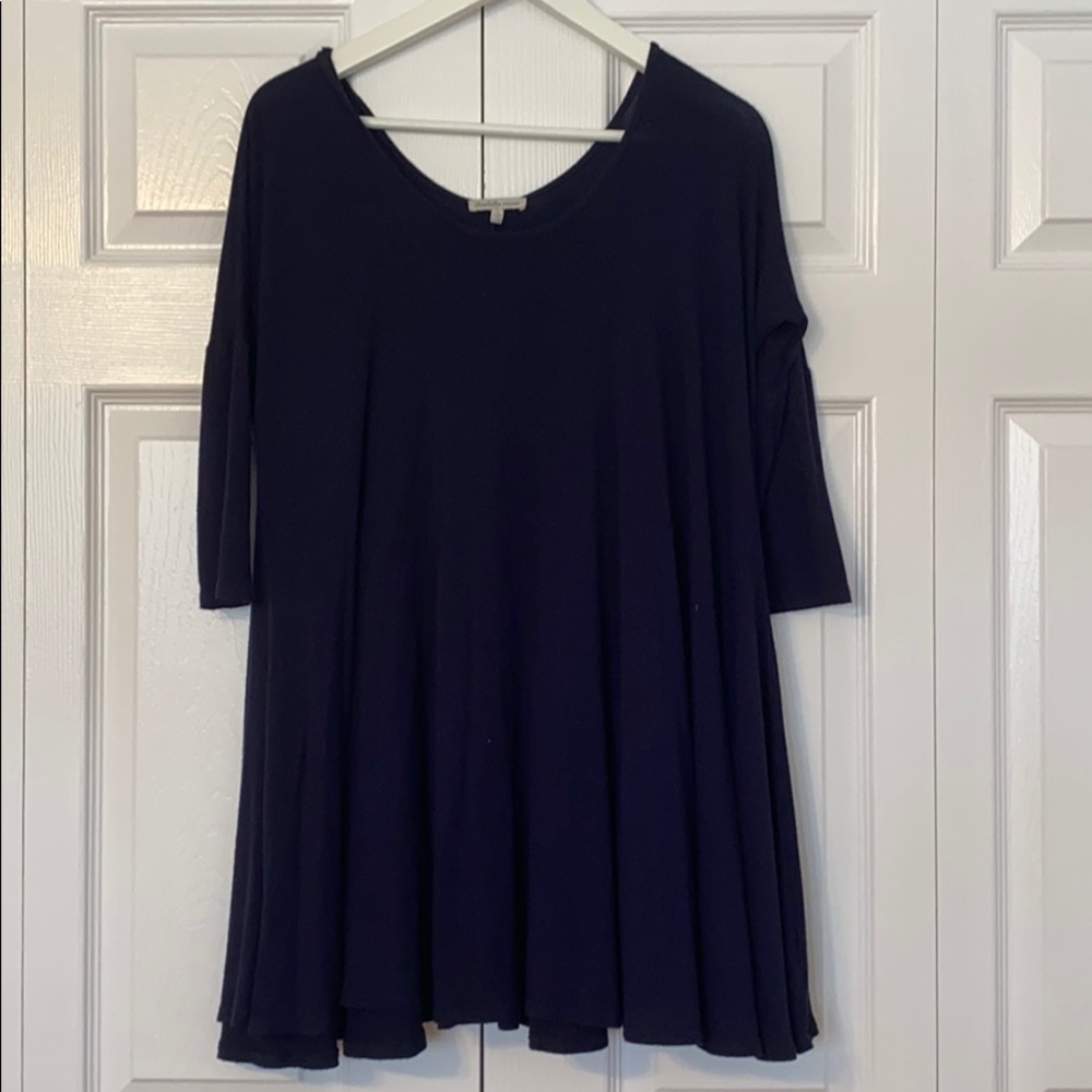 Charlotte Russe Navy Blue Midi Dress